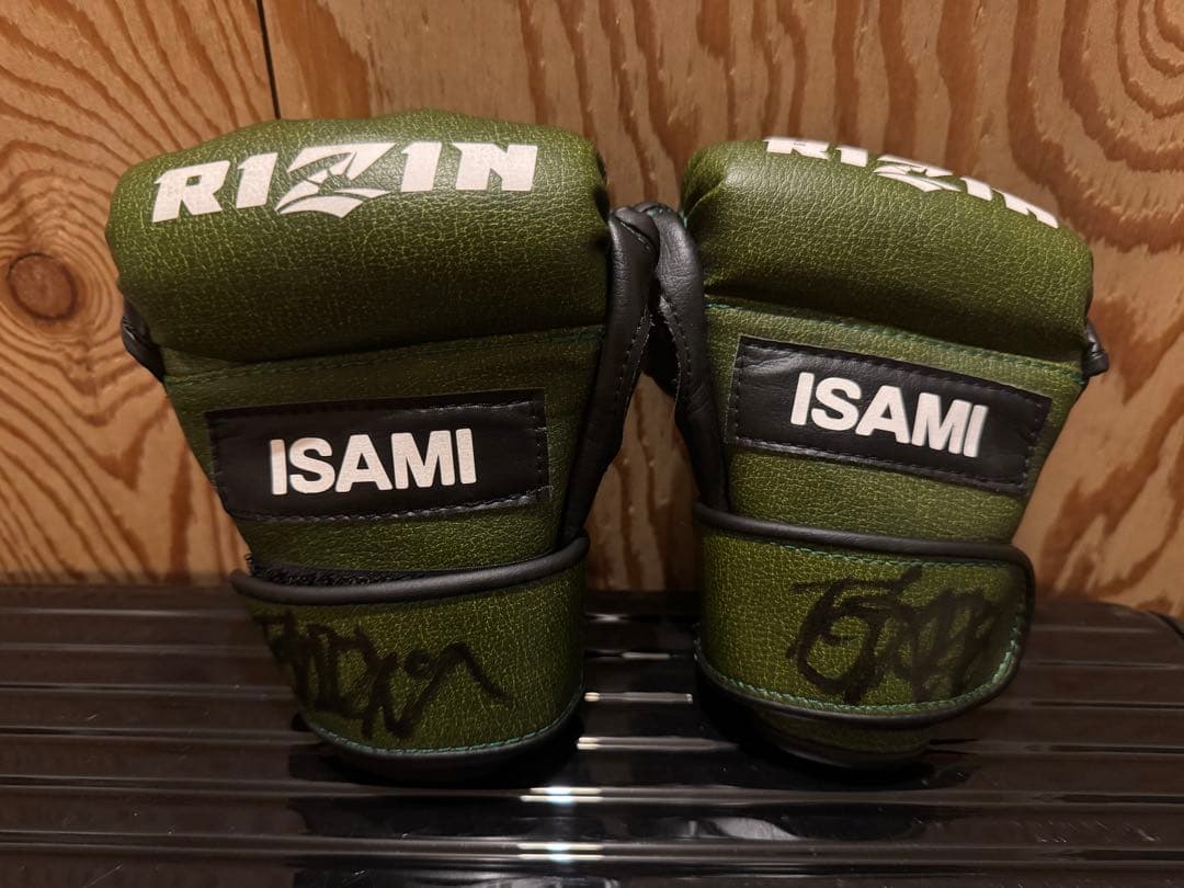 RIZIN オープンフィンガーグローブ サイン入り値下げ中
