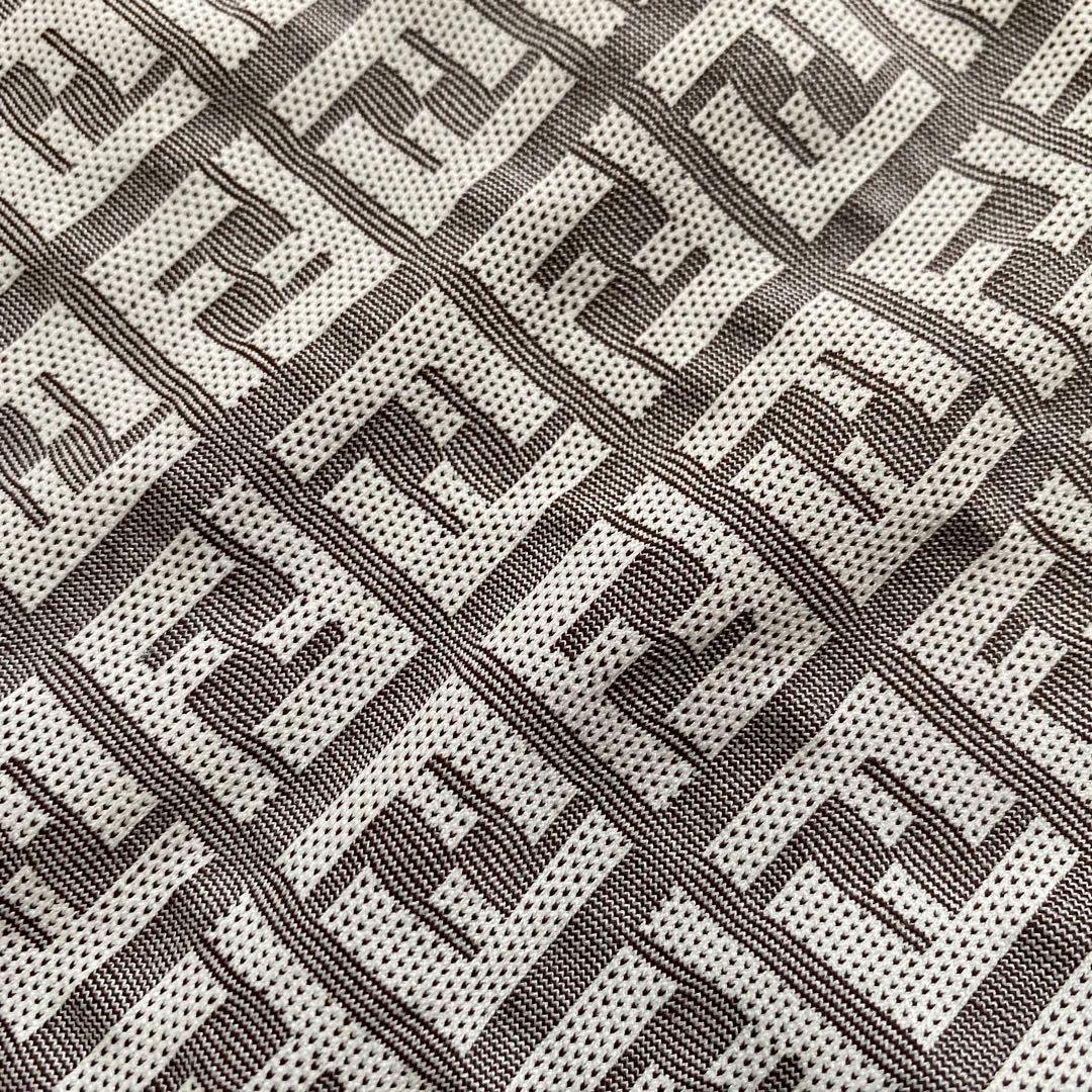 美品 FENDI フェンディ ズッカ柄 半袖 ポロシャツ 44 ロゴ