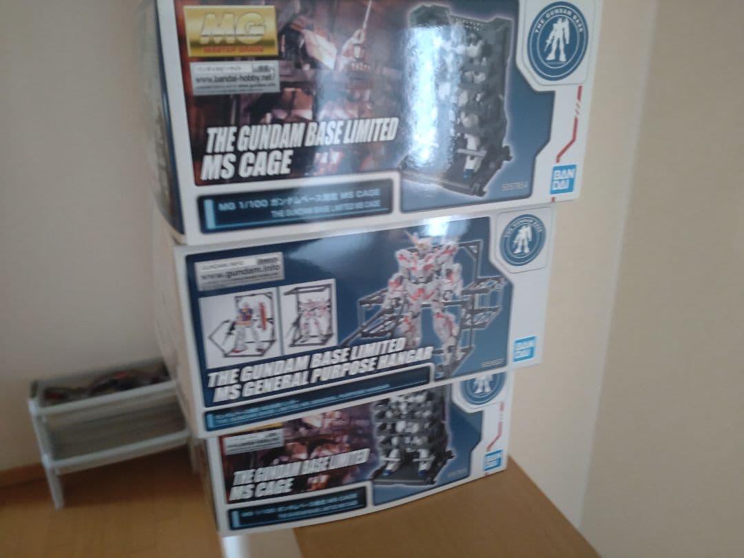 mg１/１００ガンダムベース限定MS CAGE3個セットの出品