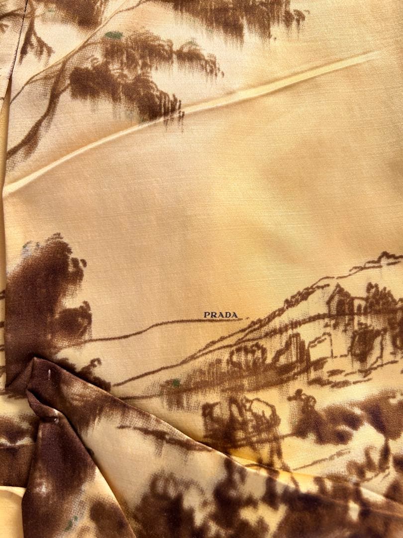 J*0様 超希少　プラダ　ウール　シルク　スカート　ひざ丈　PRADA コレクシ
