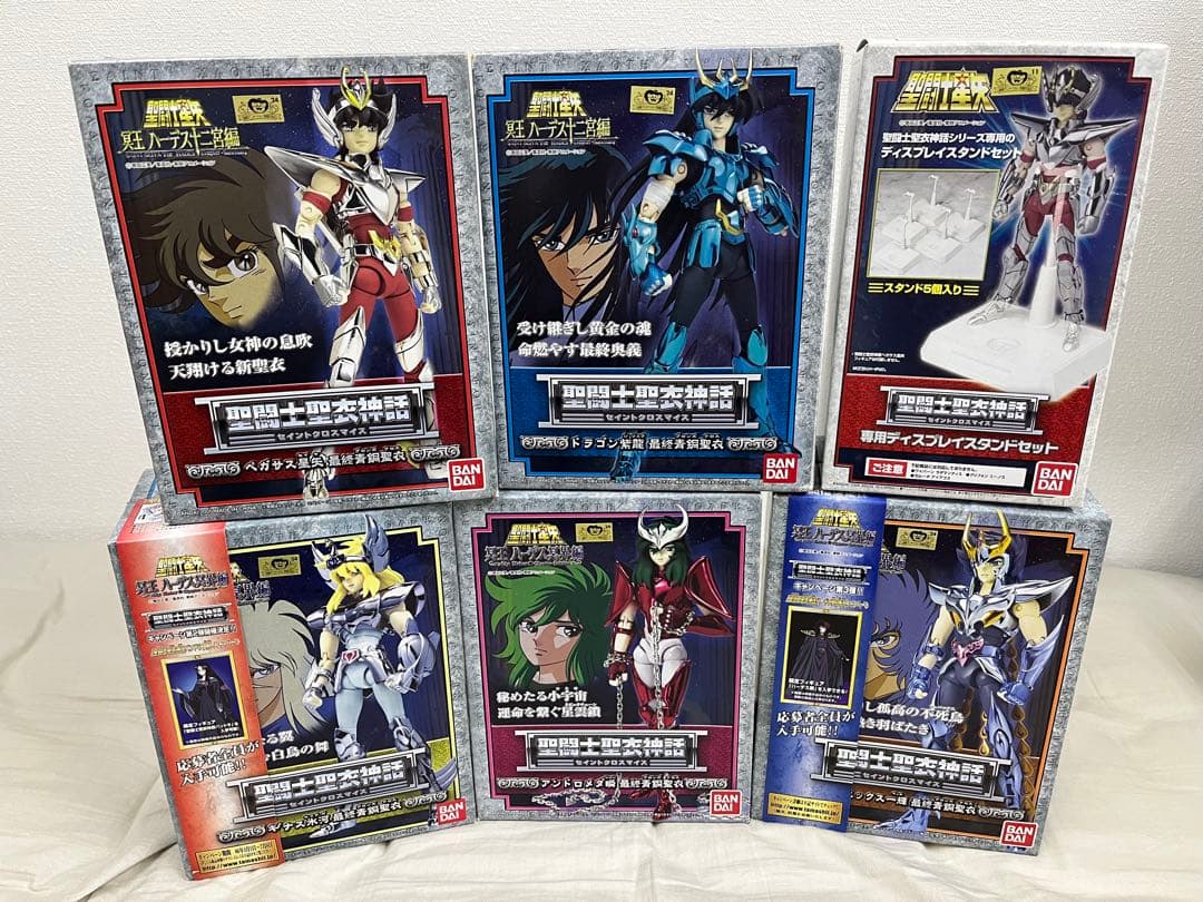 聖闘士聖衣神話　最終青銅聖衣　５体・ディスプレイスタンド　セット