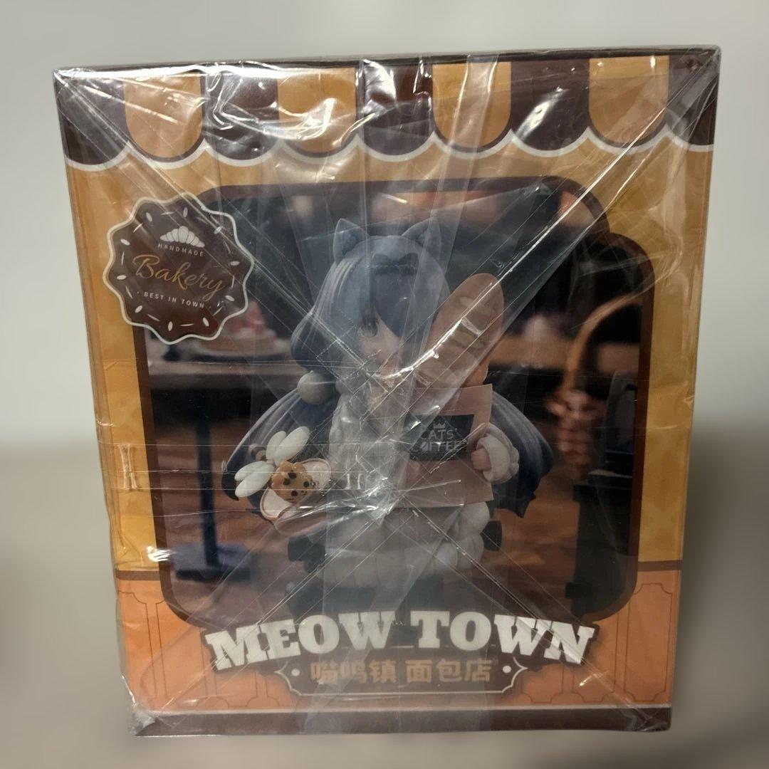 新品 DLC ティータイム キャッツ シーン にゃん町“パン屋”店員＆お客セット