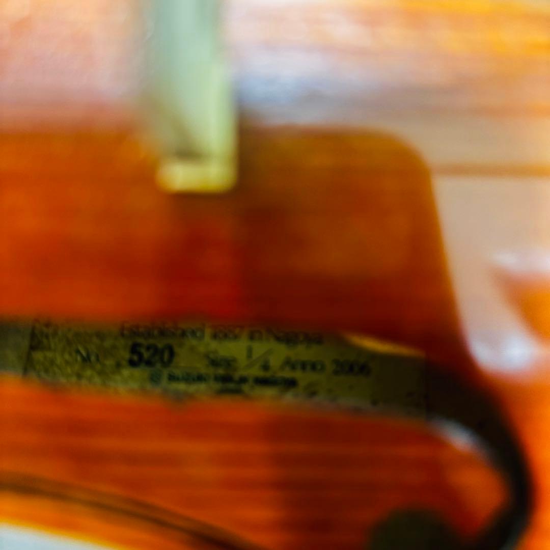 SUZUKI バイオリン No.520 1/4 K.SHIMORA弓付属