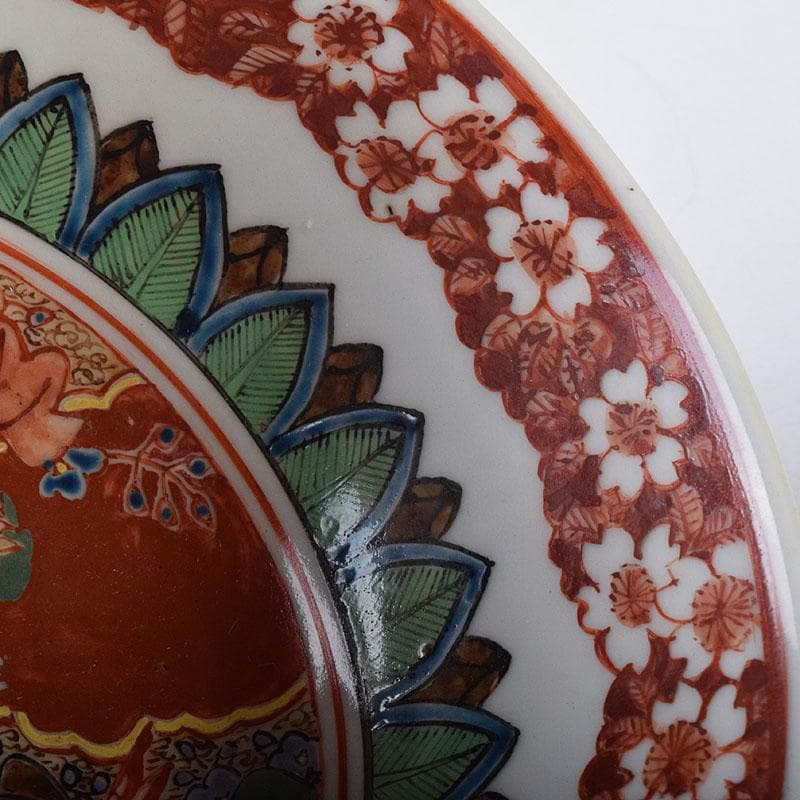 瀬戸焼　古瀬戸　赤絵金彩　鳳凰文　鉢　V　R8600