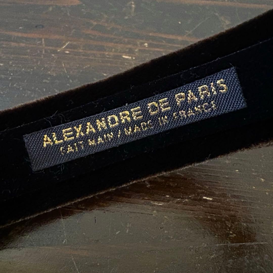 新品 ALEXANDRE DE PARIS HEADBAND ベロア です♩