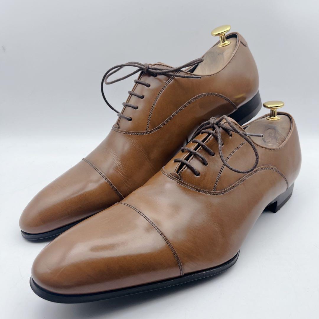 極美品✨リーガル 011R ストレートチップ 内羽根 ライトブラウン 26.5