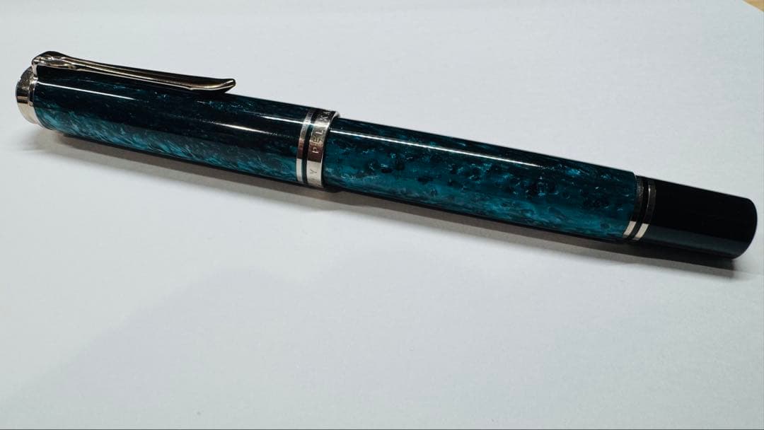 ペリカン スーベレーン M805 オーシャンスワール　ニブEF　Pelikan