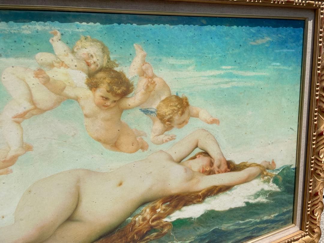 大型額縁　ヴィーナスの誕生　アレクサンドル・カバネル　美術品　インテリア　絵画