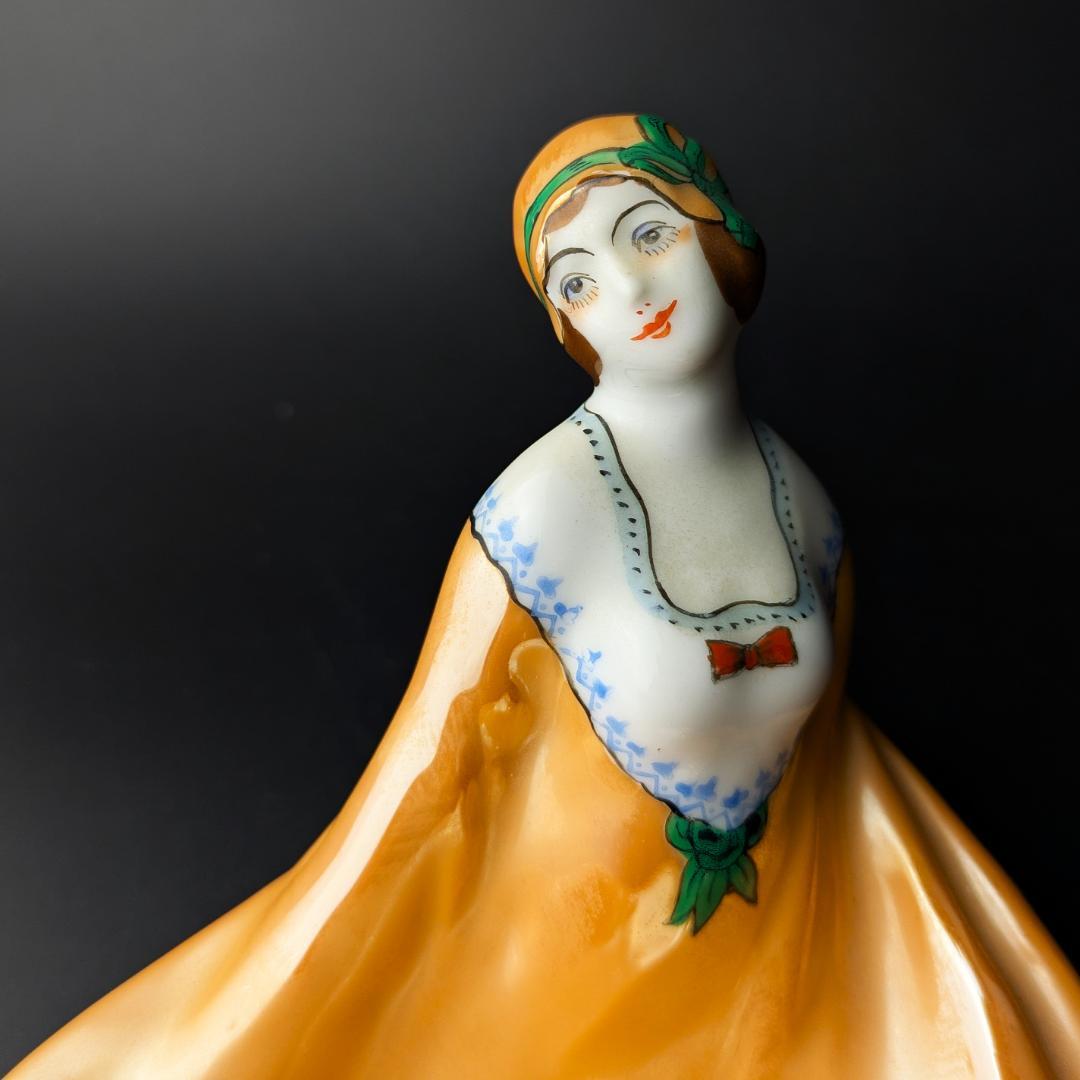 可愛いモガ★アールデコ ノリタケ デコレディ ラスター彩 ディッシュ M