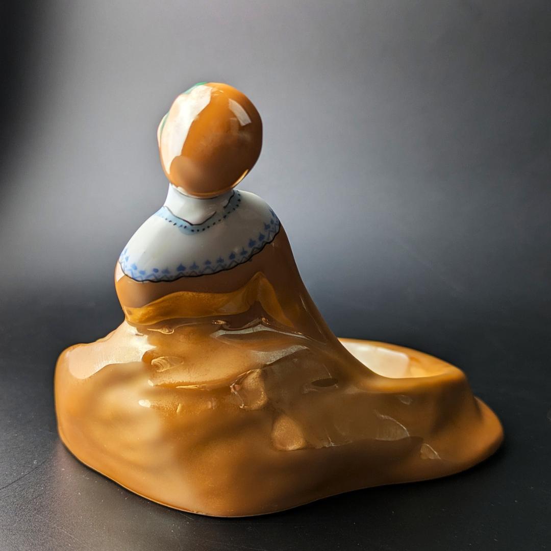 可愛いモガ★アールデコ ノリタケ デコレディ ラスター彩 ディッシュ M