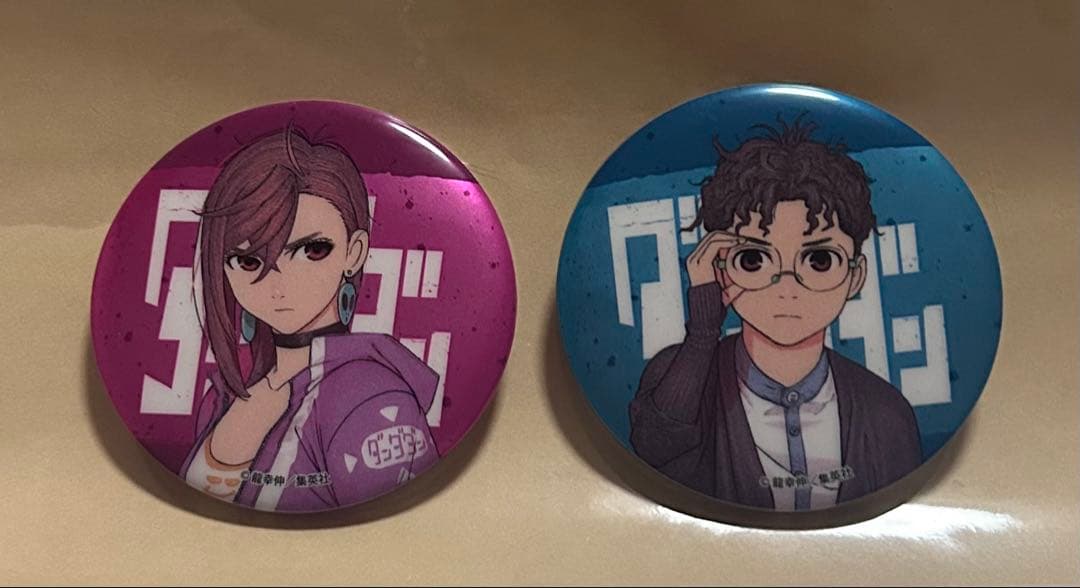 ダンダダン　メタリック缶バッジ 第1弾 高倉健　綾瀬桃　オカルン