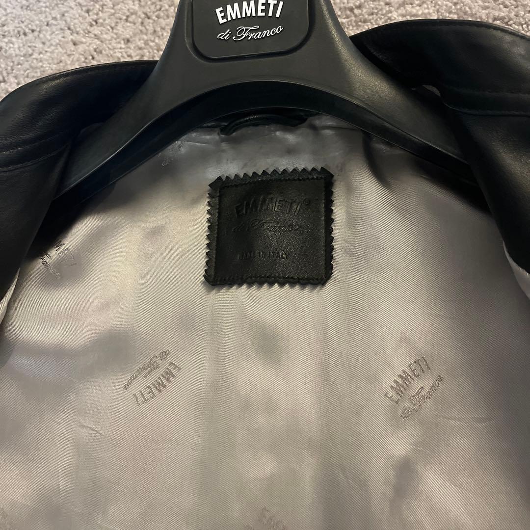 最終値下げ　極美品　EMMETI レザージャケット　MASSIMO 48