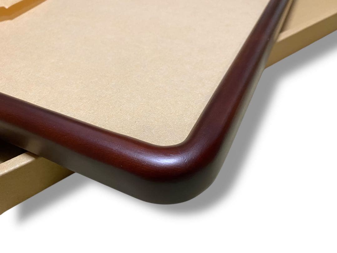 【未使用品】 角丸半紙木製額縁 ダークブラウン 書道 日本画 水墨画