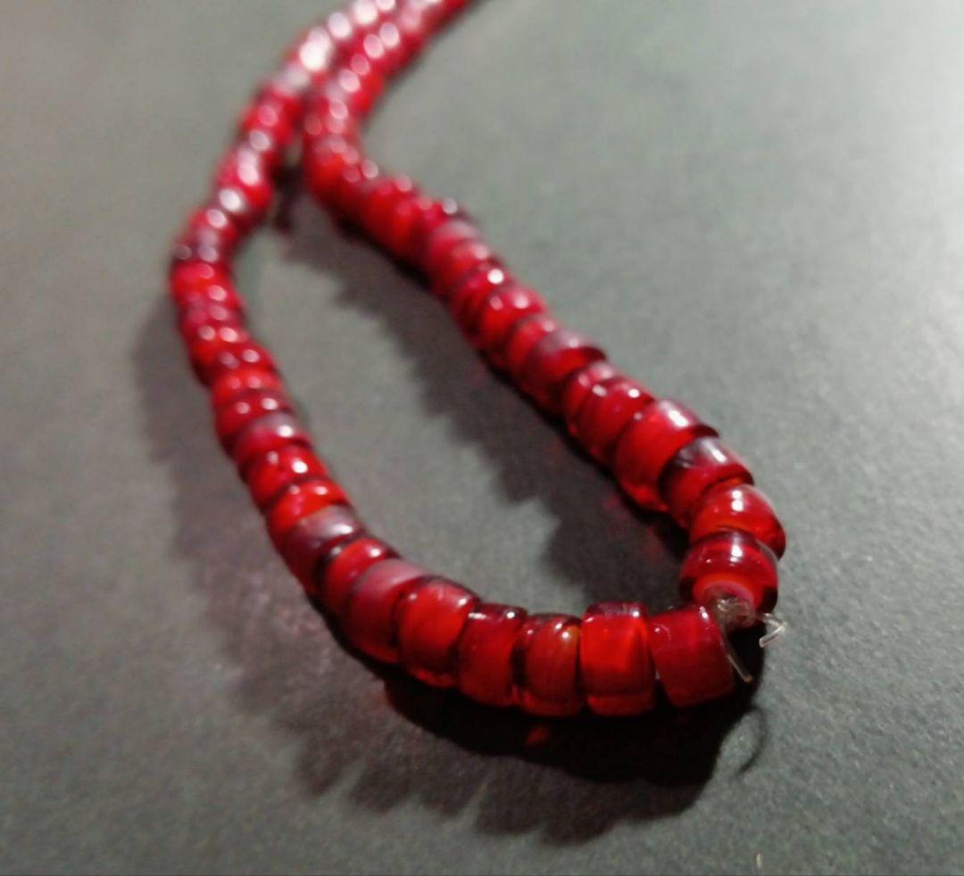 希少　アンティークビーズ　ホワイトハーツ　トレードビーズ　ヴェネチアンビーズ