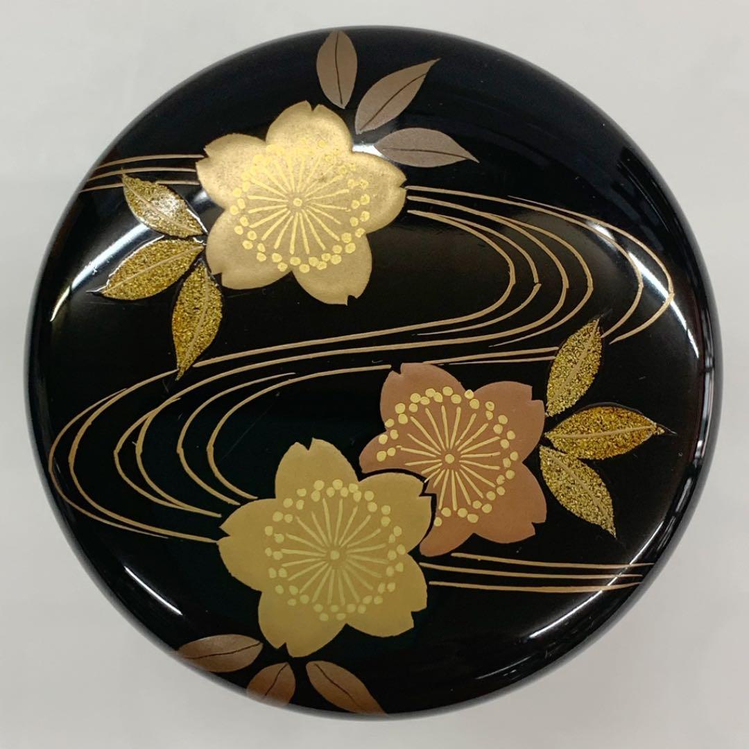 【中棗　桜流】　山下泰園　共箱