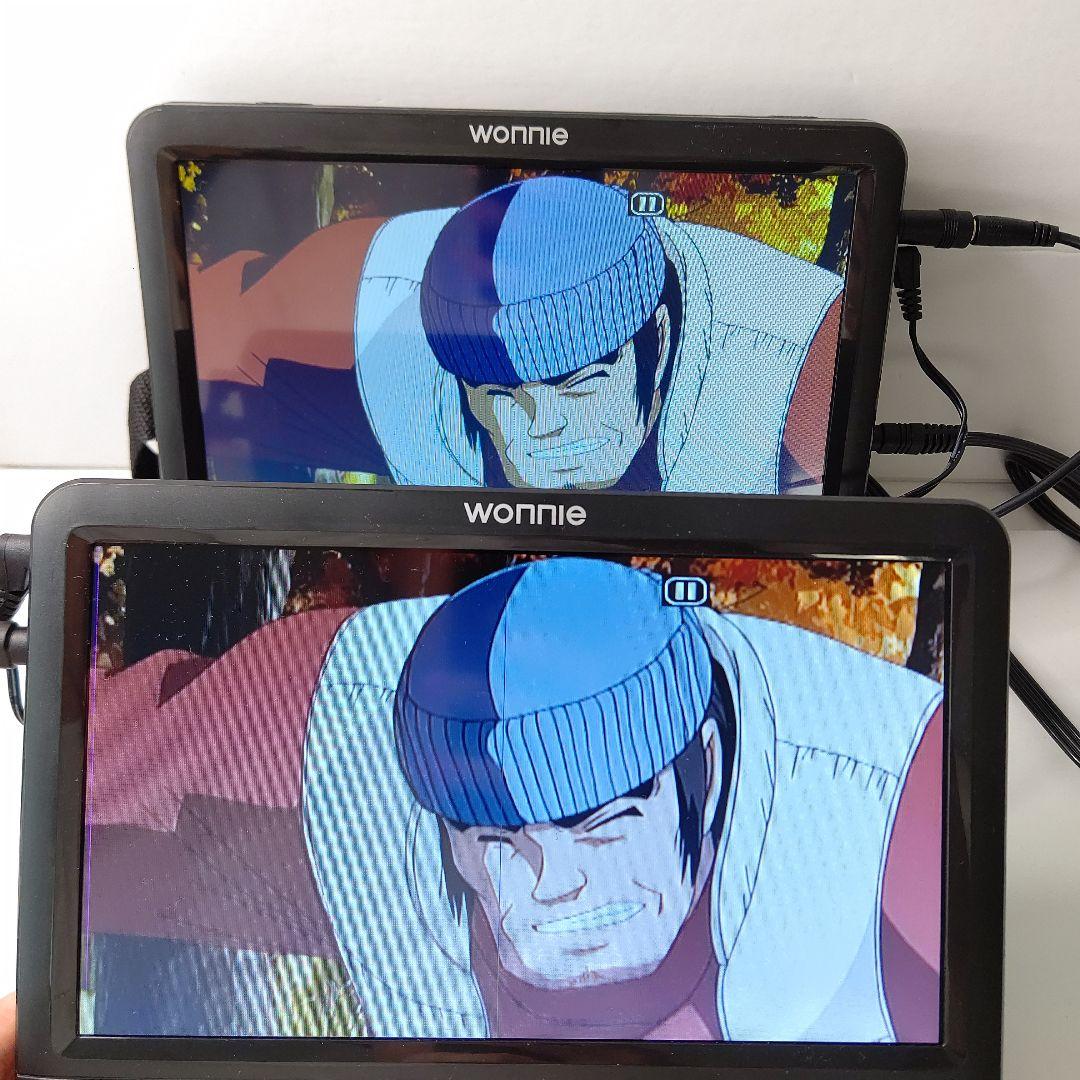 9.5インチ　ツインモニター　ポータブルDVDプレーヤー　極美品　ゲーム付き