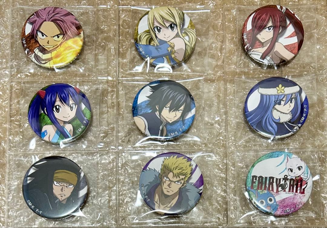激レア　FAIRYTAIL フェアリーテイル　缶バッジ　2014年　まとめ売り