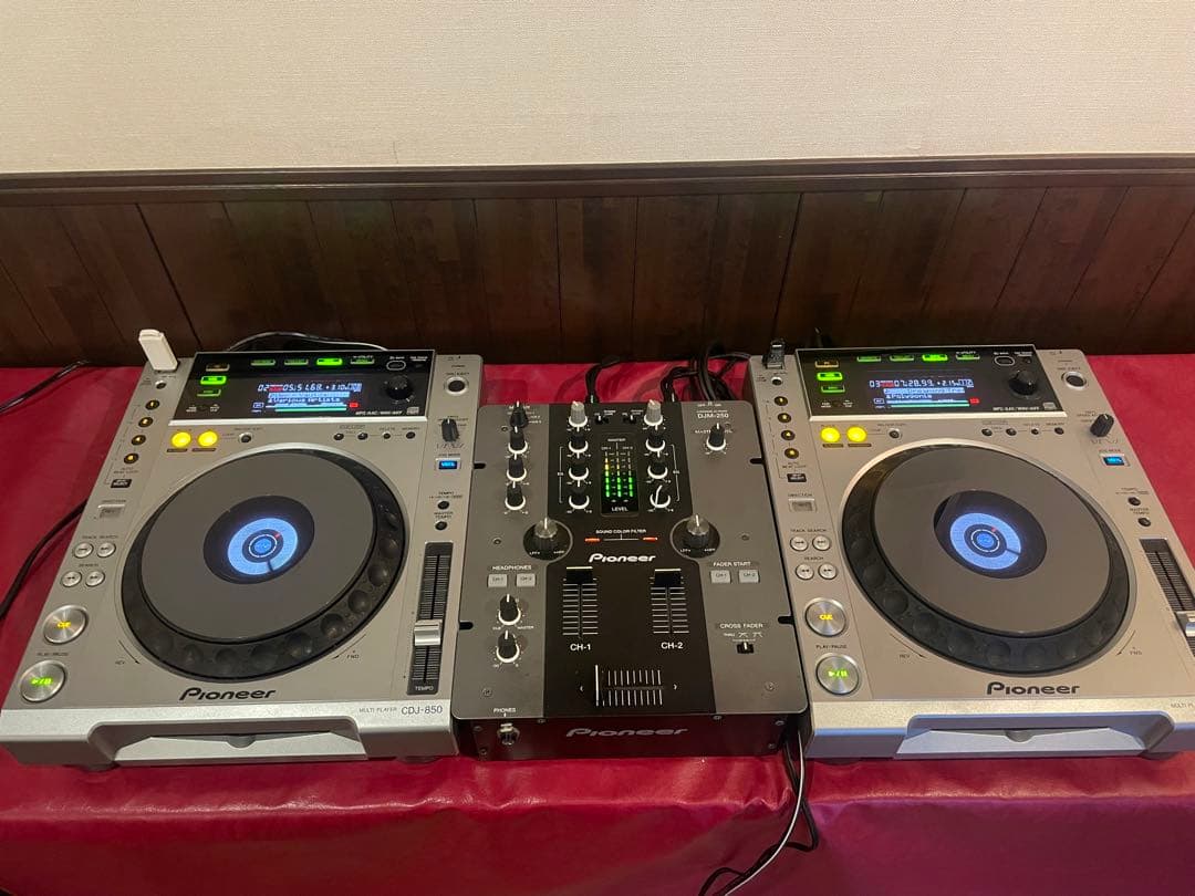 DJ機材 Pioneer CDJ850 X2 DJM-250-K