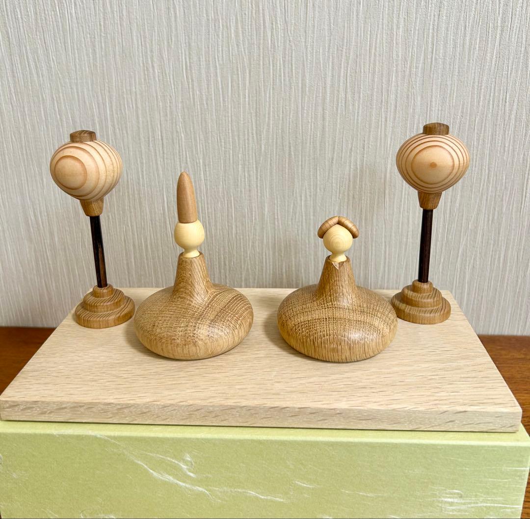 雛人形　ひな祭り　三浦木地　新品　未使用　木製　北欧　クラフト作家