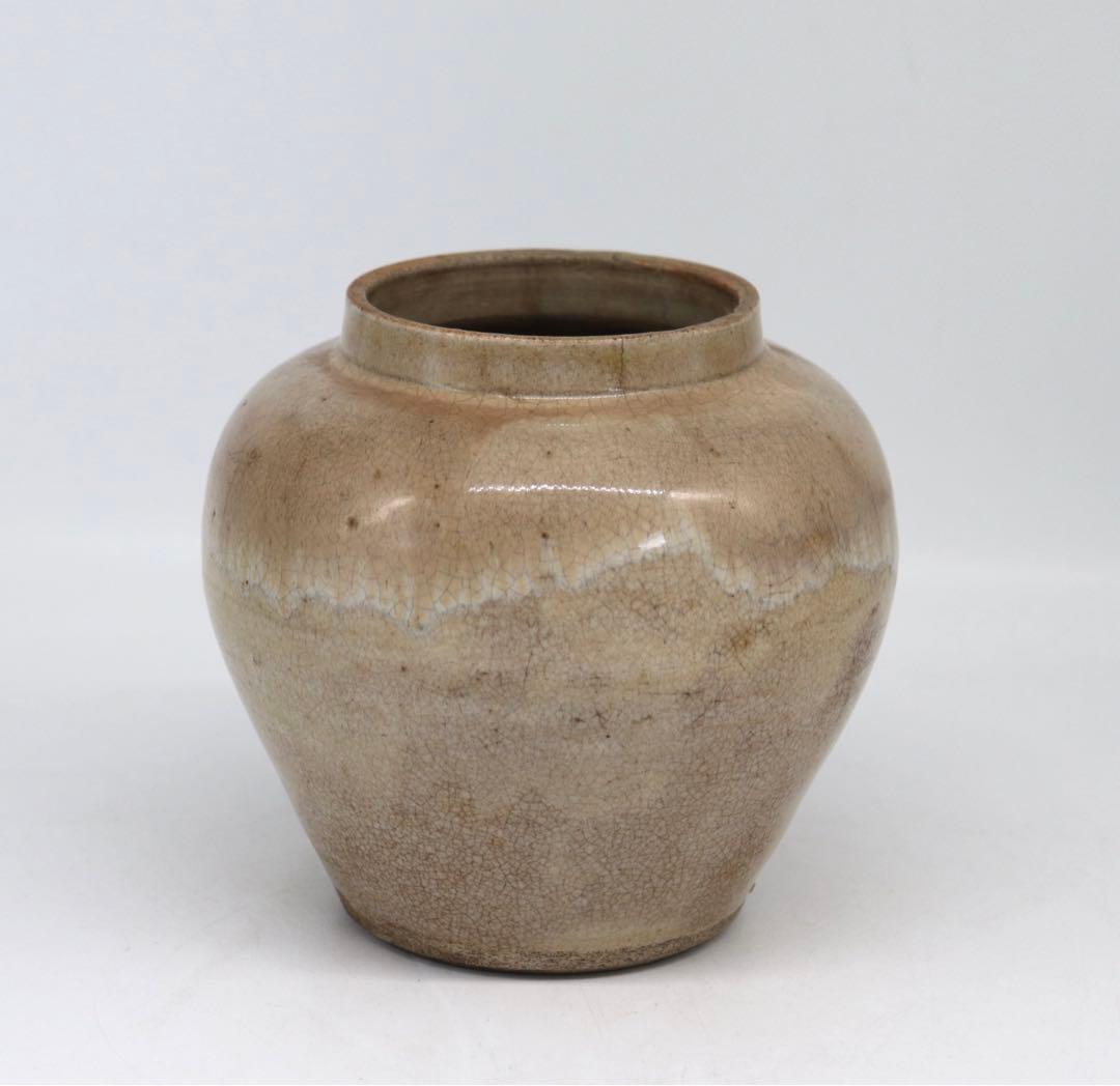 中国　清時代　哥釉壺　送料込み0807