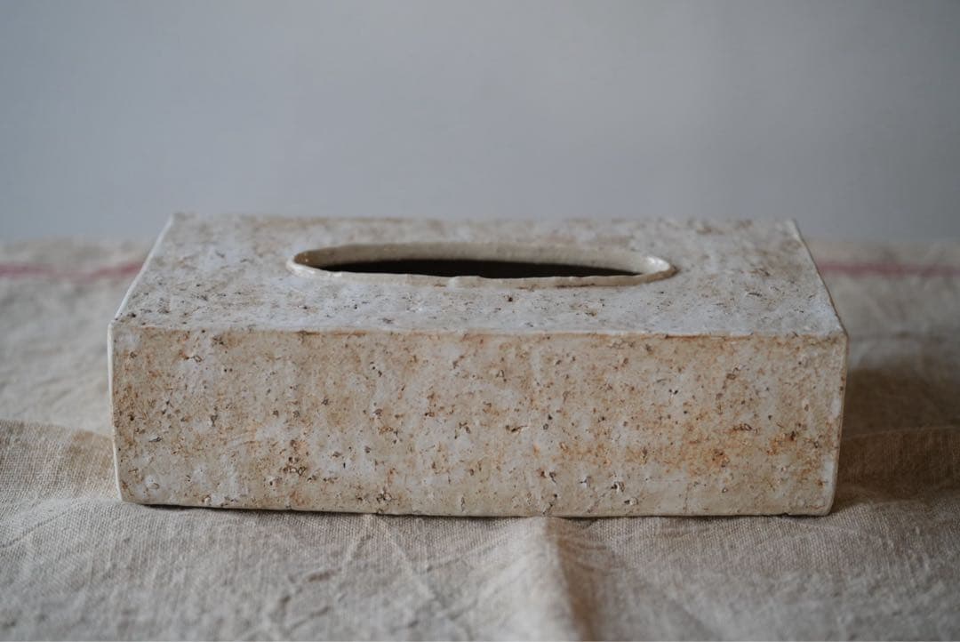 内田鋼一 陶器 ティッシュボックス