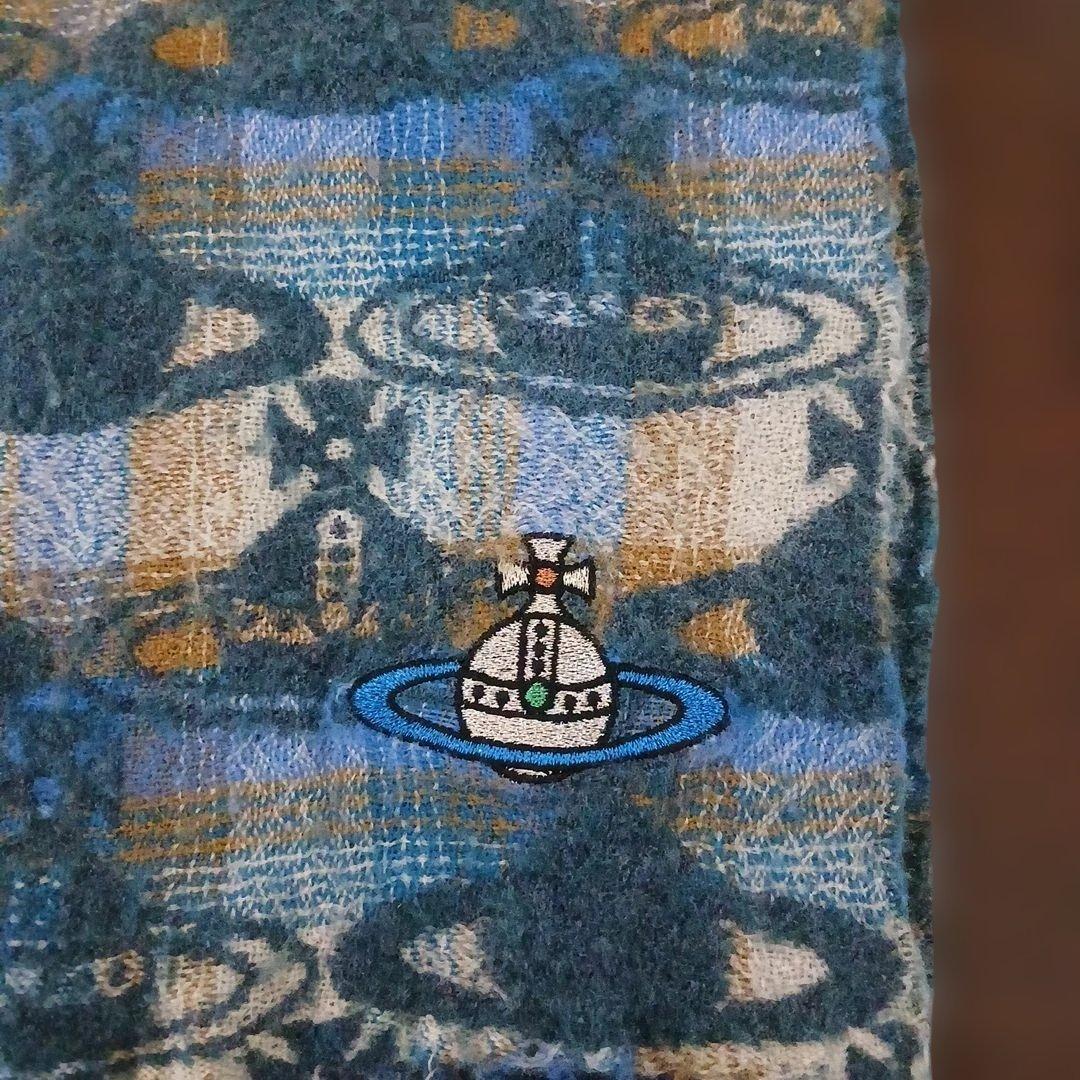 【希少】Vivienne Westwood 　オーブ総柄マフラー