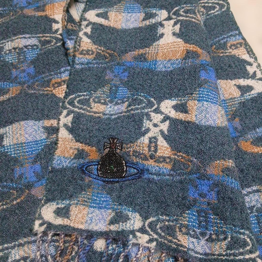 【希少】Vivienne Westwood 　オーブ総柄マフラー