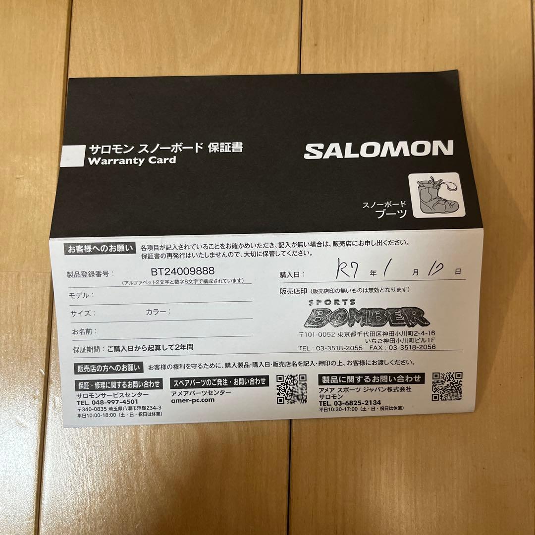 SALOMON サロモン スノーボード ブーツLAUNCH BOA SJ BOA