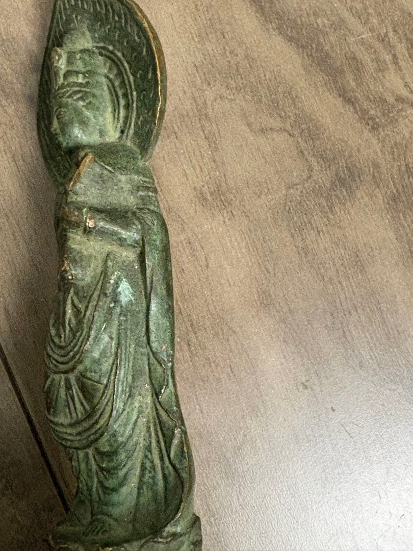 真如苑　十一面觀世音菩薩（伊藤真乘作）古董品，稀少物，古铜製