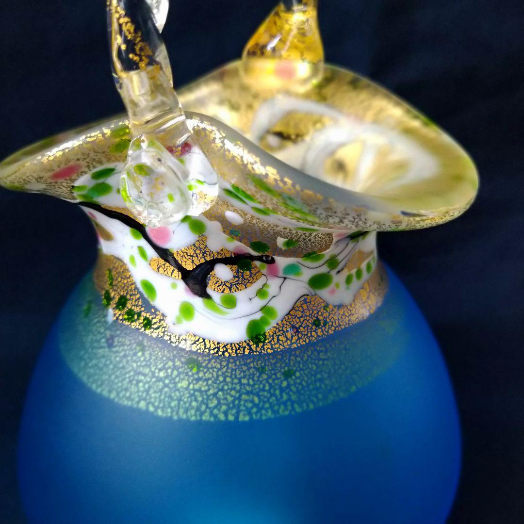 ✤硝子工芸家・現代の名工【黒木国昭】✤『手吹ガラス花器』✤