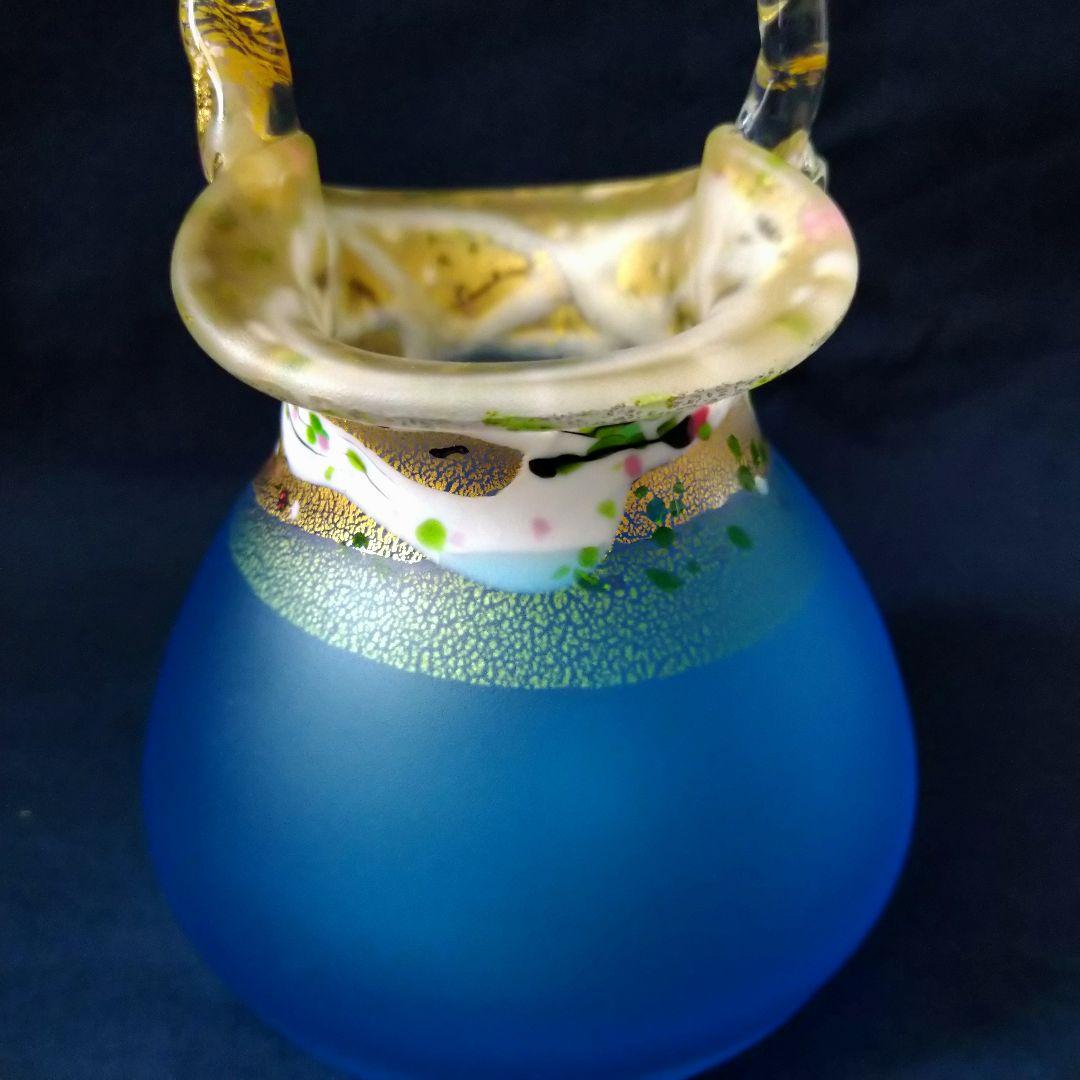 ✤硝子工芸家・現代の名工【黒木国昭】✤『手吹ガラス花器』✤