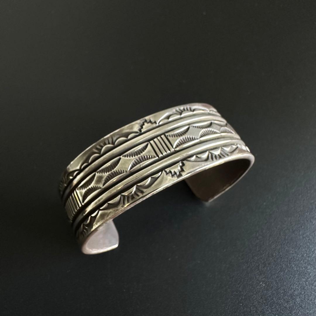 Navajo Bruce Morgan Sterling バングル　2.1cm幅