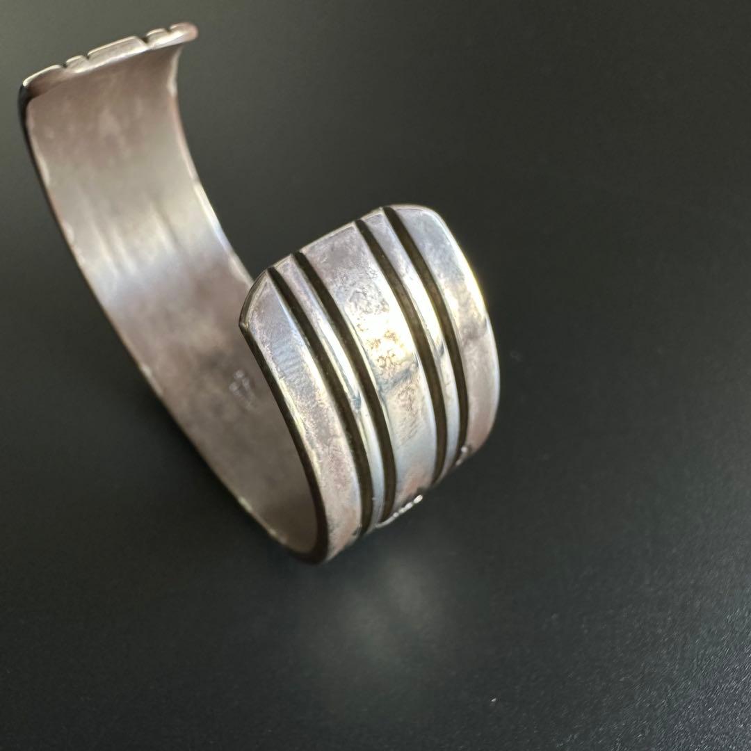 Navajo Bruce Morgan Sterling バングル　2.1cm幅