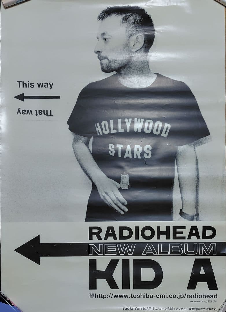 RADIOHEAD レディオヘッド トム・ヨーク KID A 非売品 ポスター