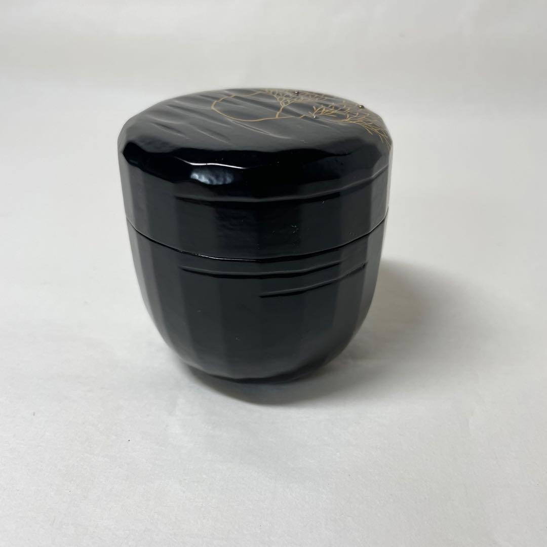 FD18 道馬宗廣作　認徳斉好模　銀露入黒棗「折撓」二二高　一閑