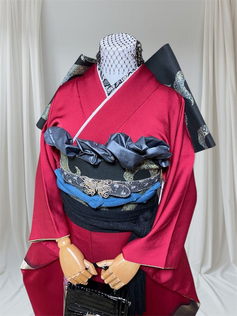 本日限定価格！振袖 フルセット 山本寛斎 成人式 赤