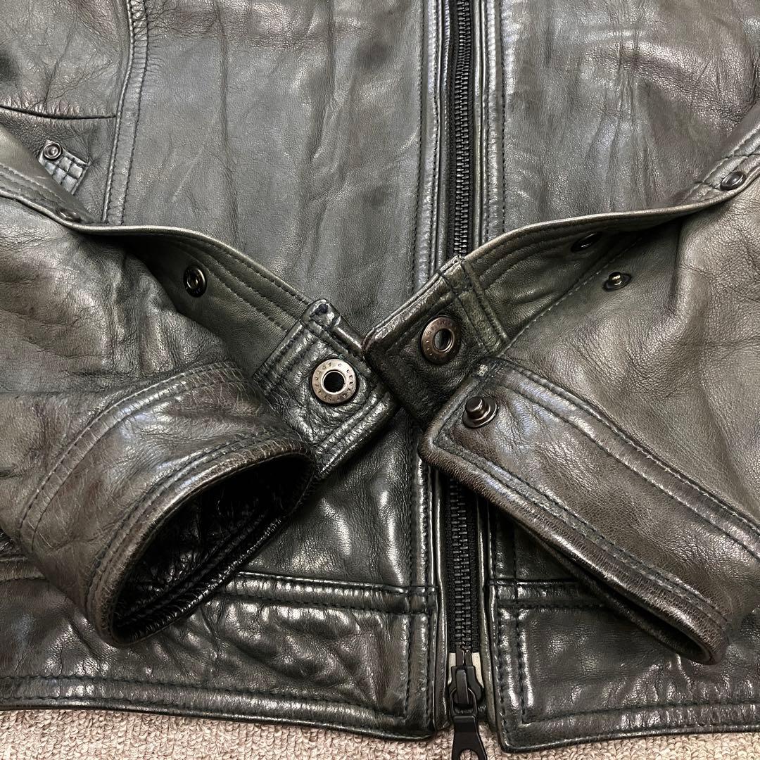 00s y2k ニコル NICOLE シングル ライダース レザー ジャケット