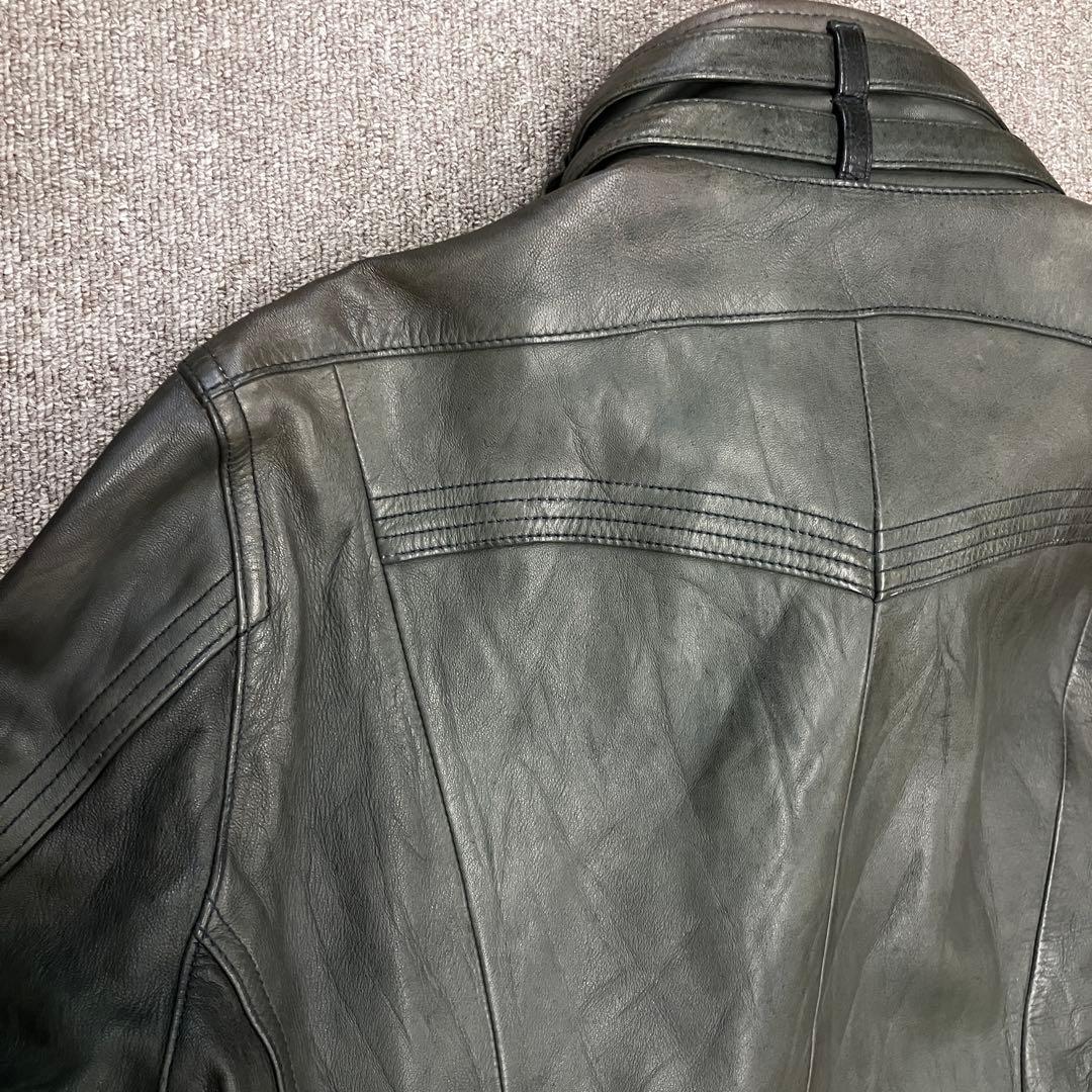 00s y2k ニコル NICOLE シングル ライダース レザー ジャケット