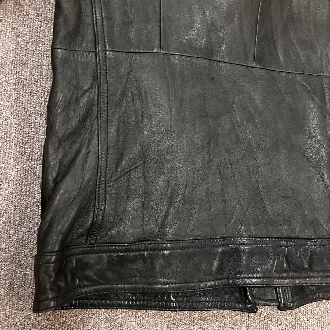 00s y2k ニコル NICOLE シングル ライダース レザー ジャケット