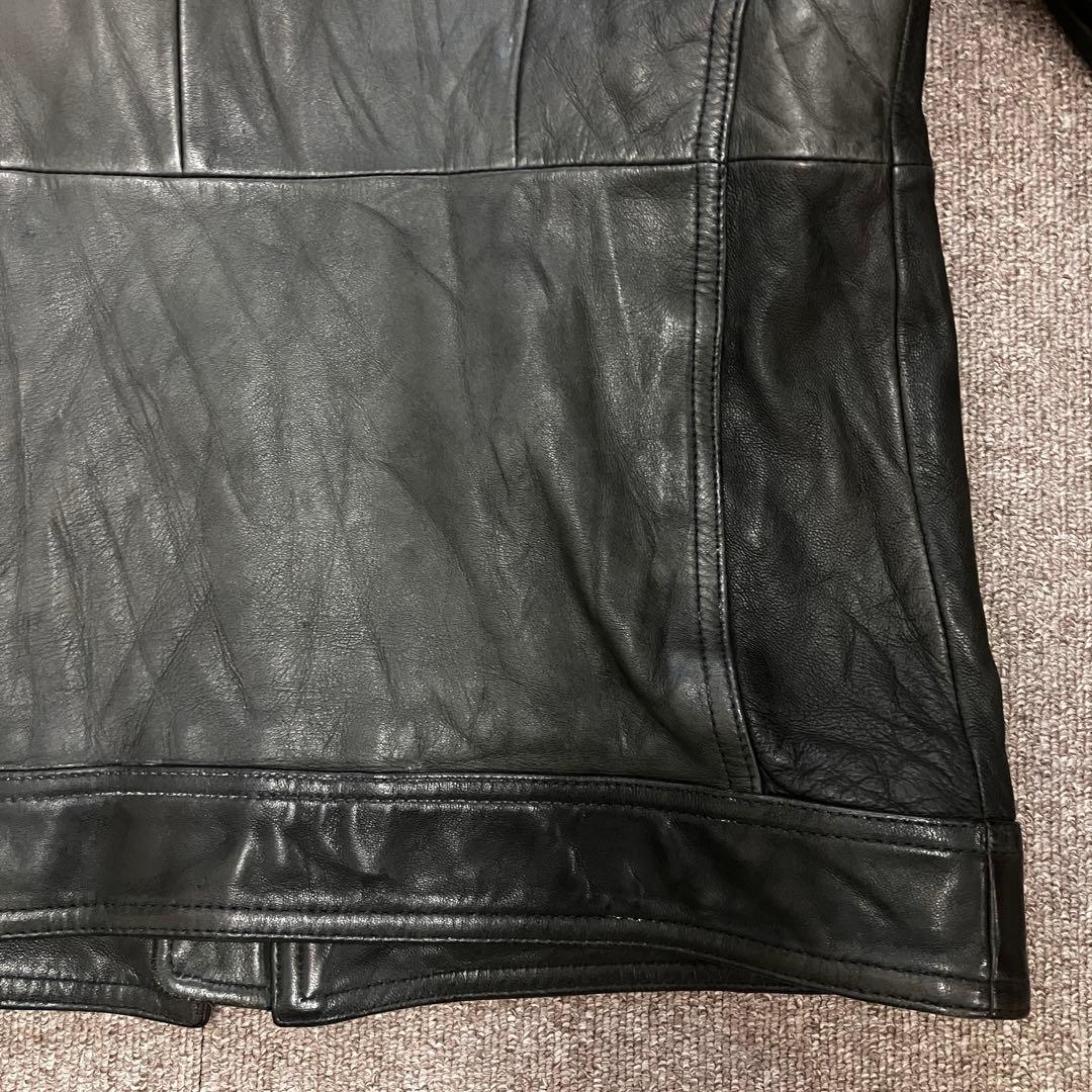 00s y2k ニコル NICOLE シングル ライダース レザー ジャケット