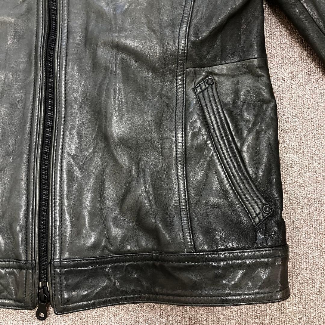 00s y2k ニコル NICOLE シングル ライダース レザー ジャケット