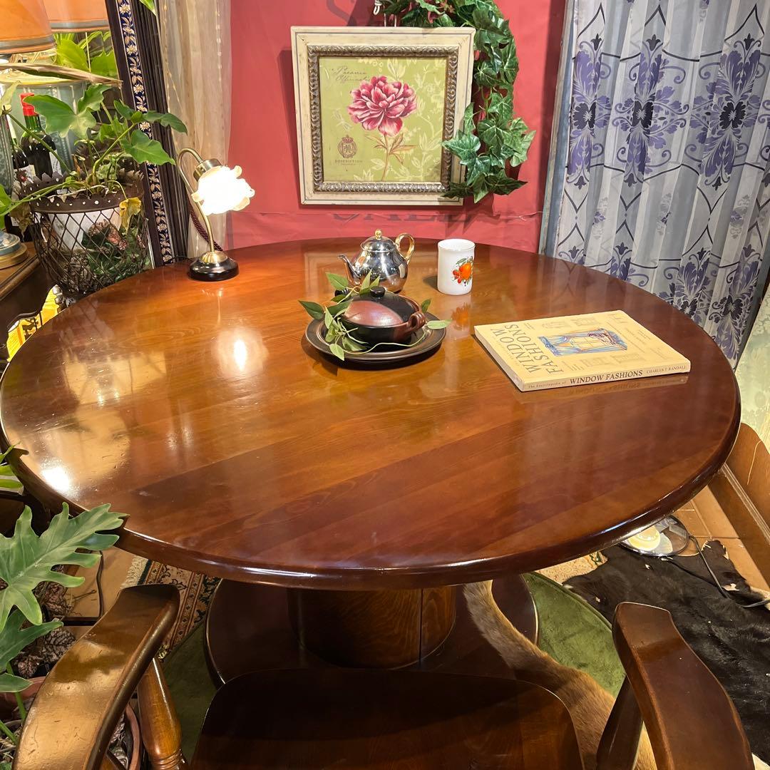 オールドヴィンテージ　柏木工 ブナ材　リビングダイニングテーブル