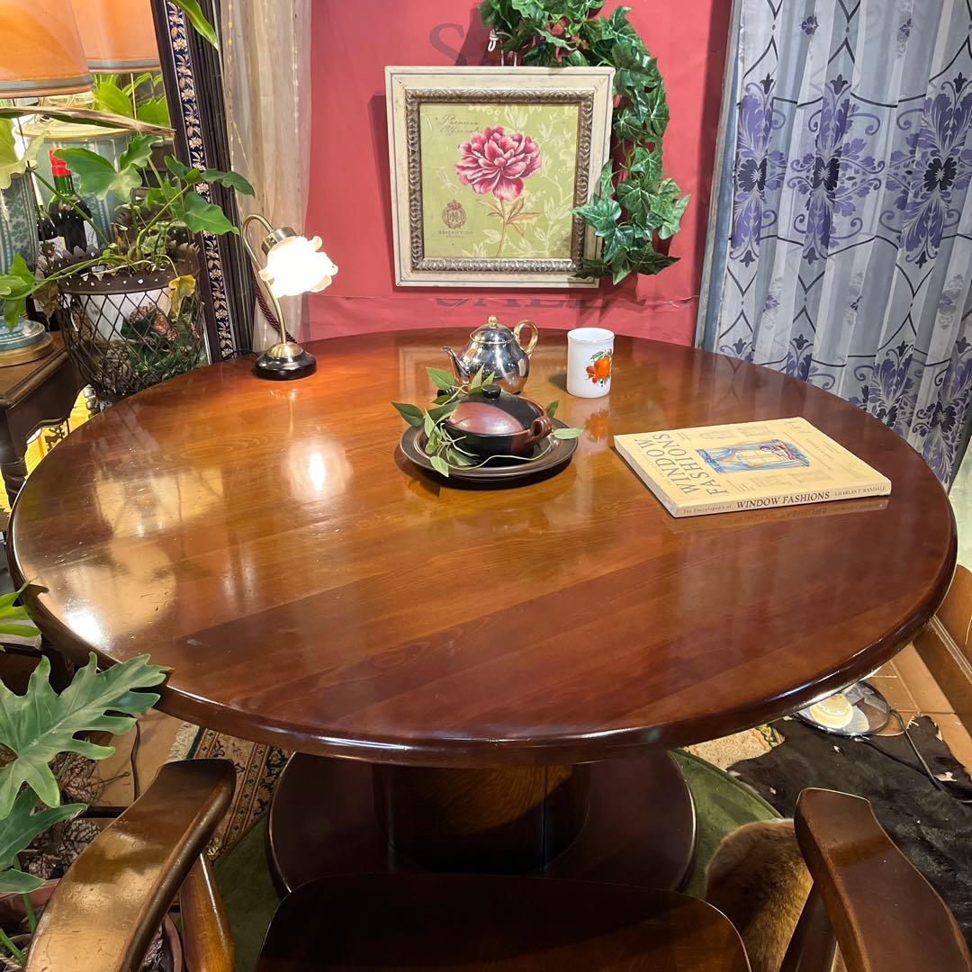 オールドヴィンテージ　柏木工 ブナ材　リビングダイニングテーブル