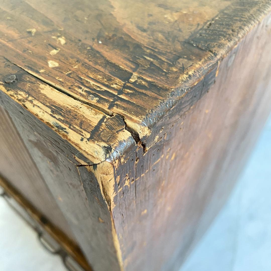 希少 アンティーク 蛇腹扉の小振りの棚 小引き出し 古道具