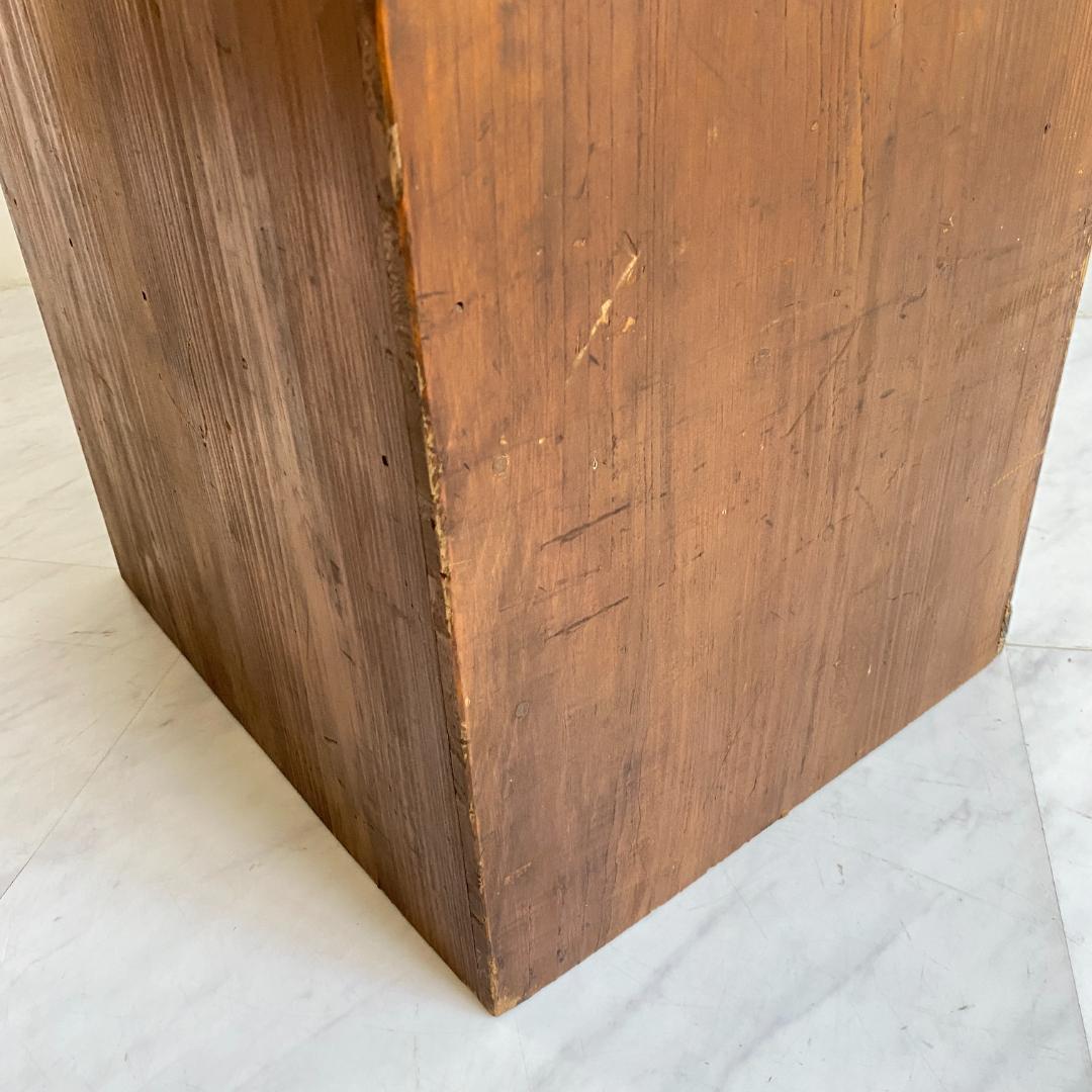 希少 アンティーク 蛇腹扉の小振りの棚 小引き出し 古道具