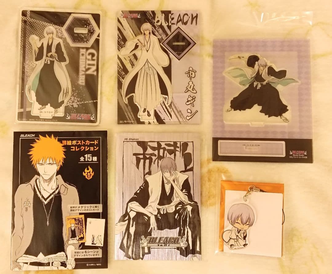 新品BLEACH 市丸ギン　アクリルスタンドポストカードアクリルキーホルダー