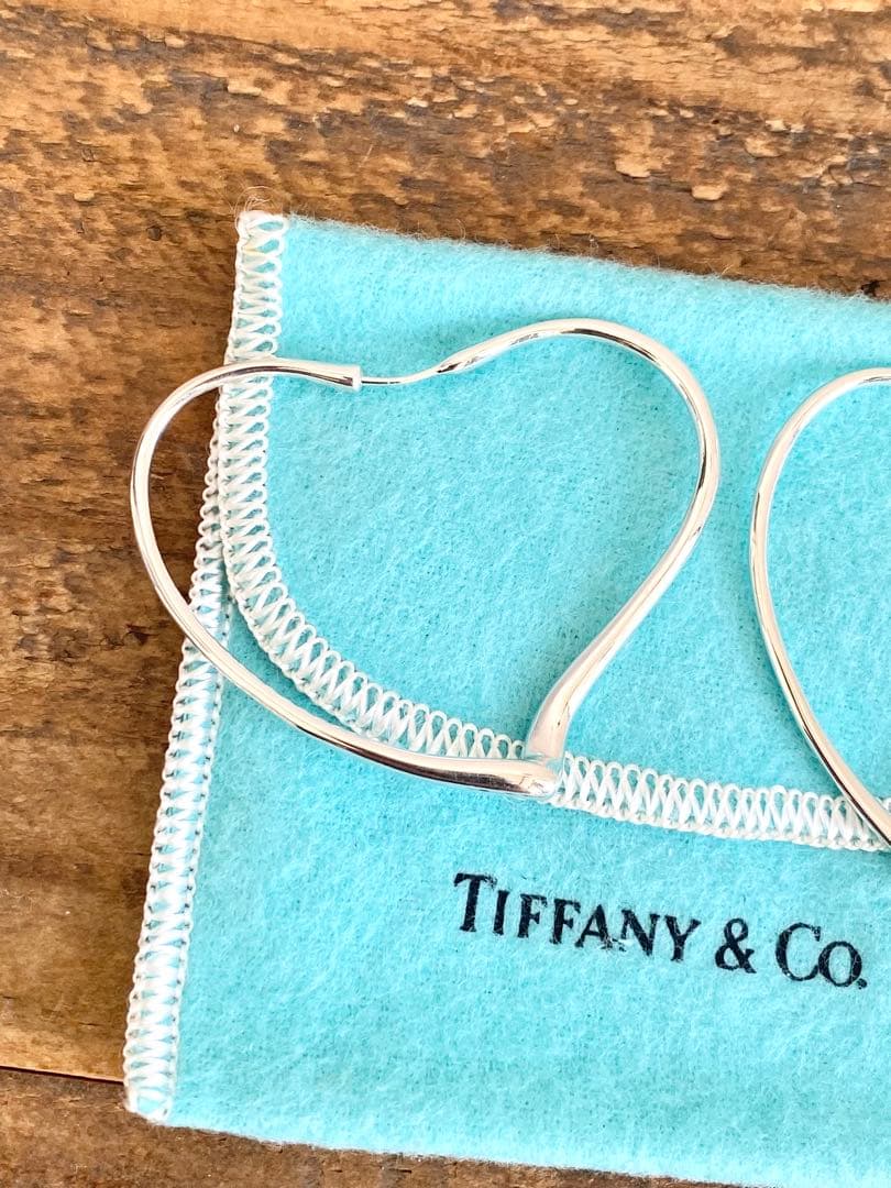 ティファニー エルサペレッティ オープンハートフープ ピアス M ミディアム