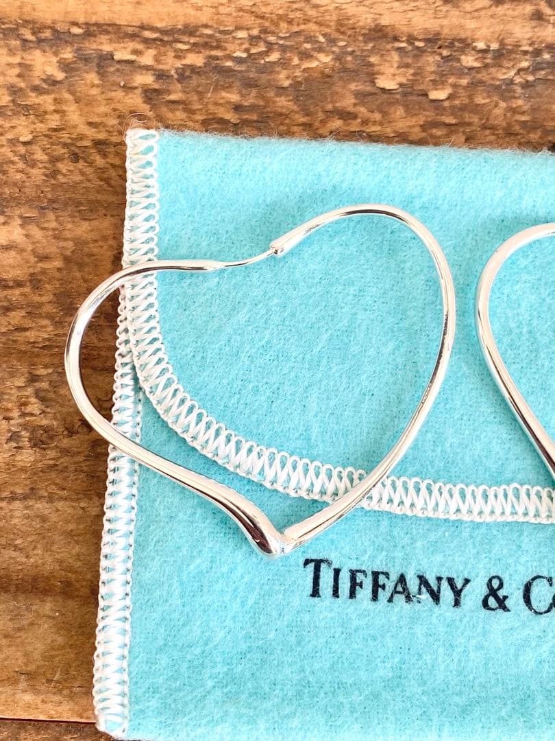 ティファニー エルサペレッティ オープンハートフープ ピアス M ミディアム