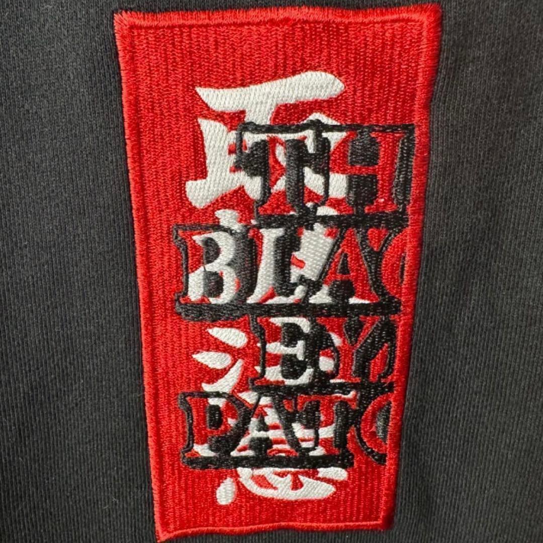 【激レア】ブラックアイパッチ 取扱注意 パーカー L 黒 ブラック 刺繍 赤 白