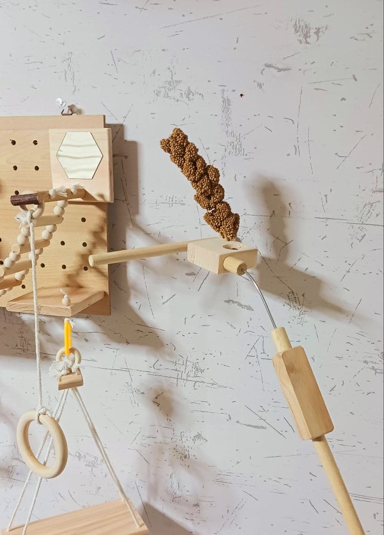 スタンドパーチ　止まり木　手持ち用　インコ